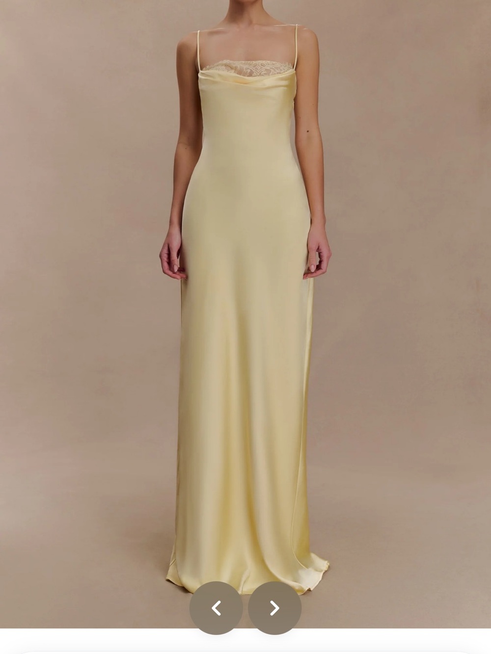 Meshki Isadora Lace and Satin Maxi Dress